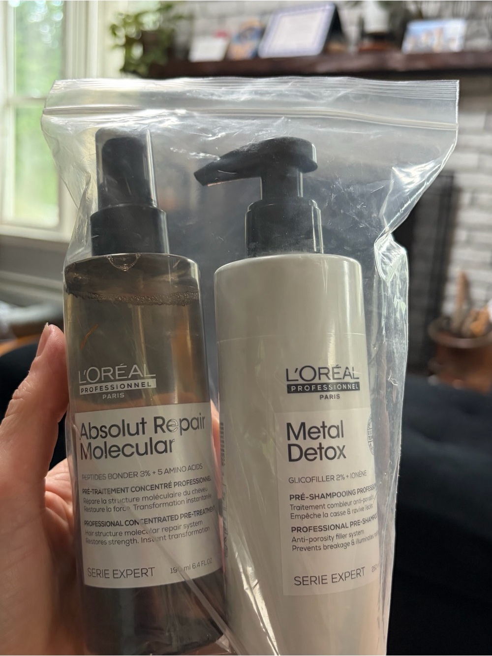 L'Oreal Absolut Repair Molecular & Metal Detox Duo - Brown / White